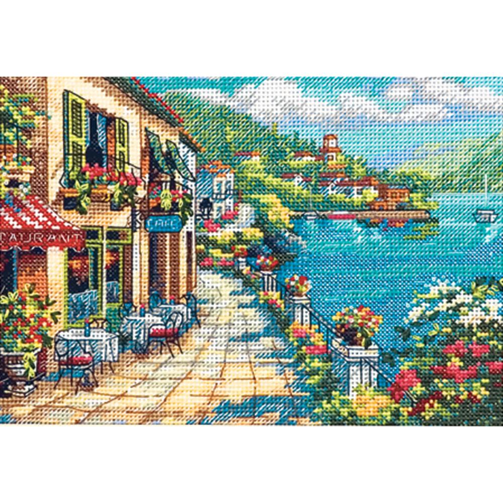 Gold Petites Overlook Cafe Counted Cross Stitch Kit